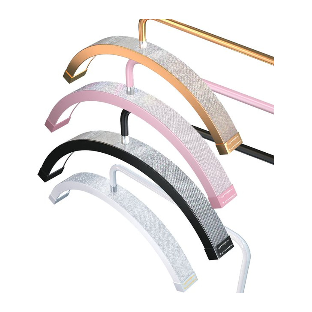 FOSOTO LED-Videoleuchte Halbmond U-förmiges Ringlicht für Tattoo Beauty Salon und Wimpern in minimalistischem Design - Bild 1