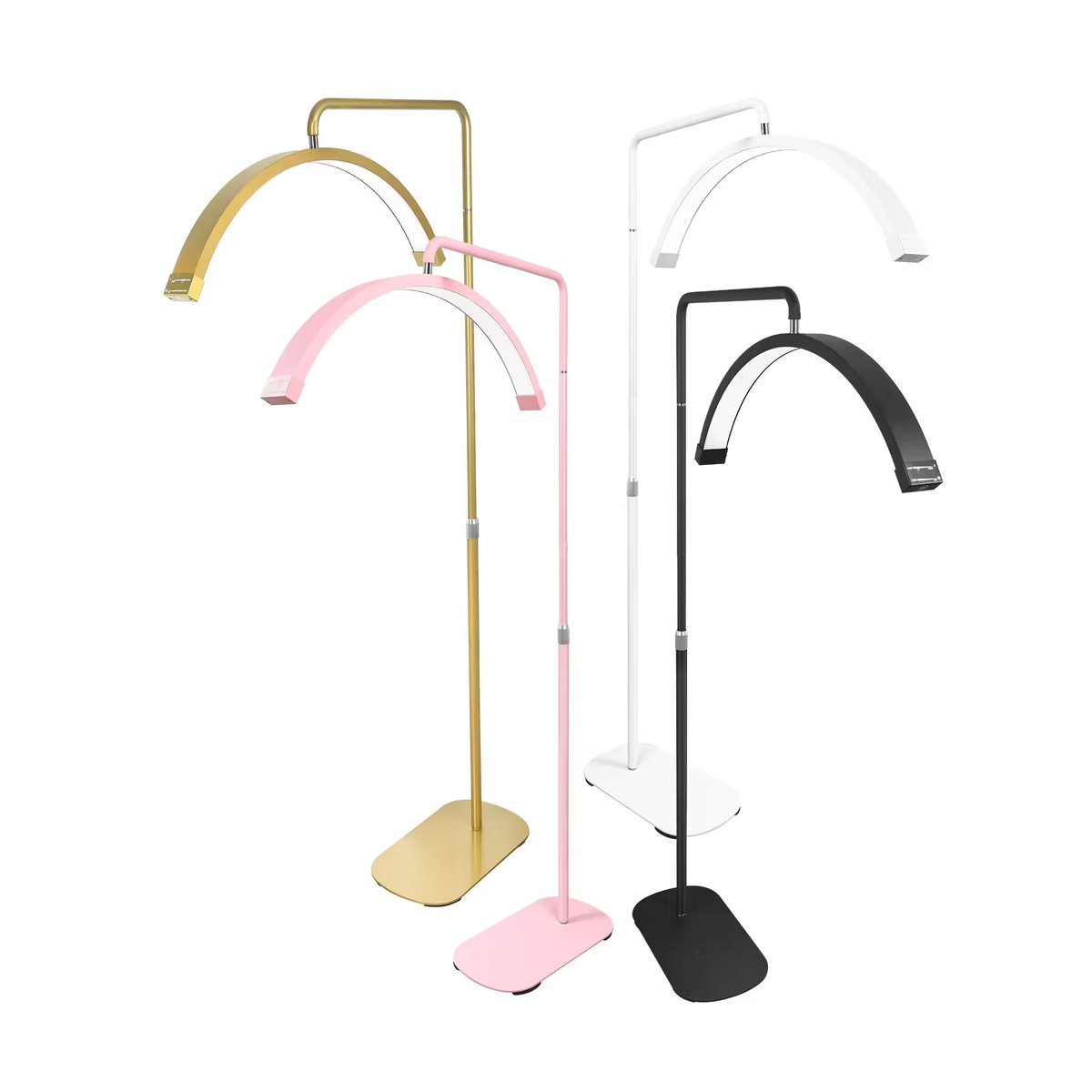 FOSOTO LED-Videoleuchte Halbmond U-förmiges Ringlicht für Tattoo Beauty Salon und Wimpern in minimalistischem Design - Bild 3