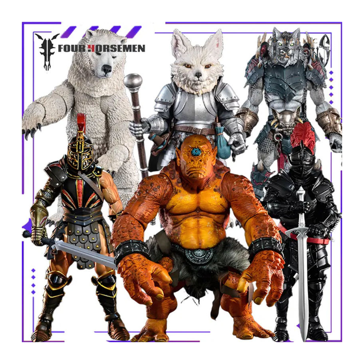 Four Horsemen Studios Mythical Legion Series SDCC Arena Figur aus Kunstharz, mehrfarbig - Bild 1