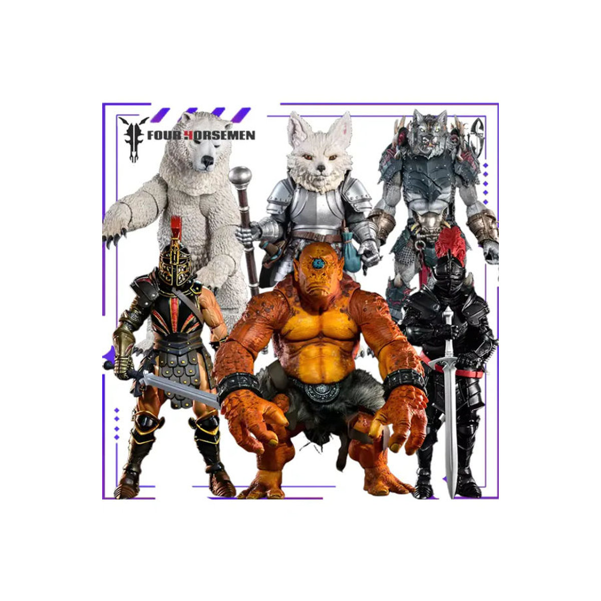 Four Horsemen Studios Mythical Legion Series SDCC Arena Figur aus Kunstharz, mehrfarbig - Bild 5