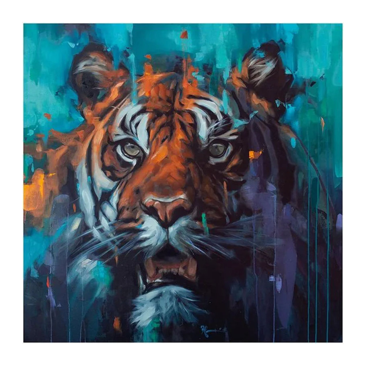 Frank Pretorius Rinsi The Almighty Tierprint auf Papier, mehrfarbig, 40 x 40 cm - Bild 1