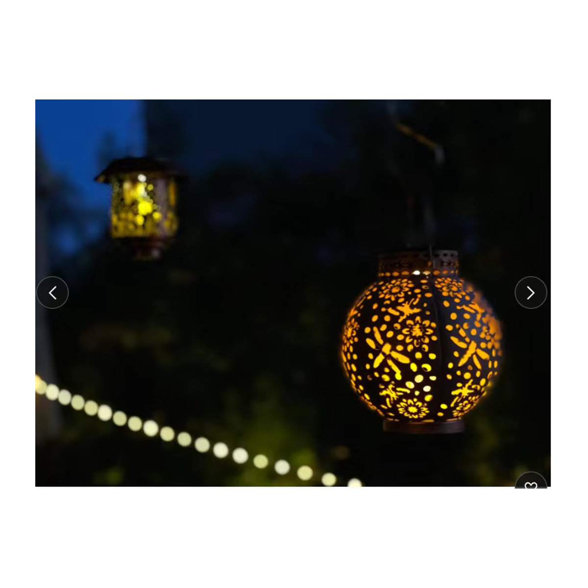 FREEPOWER Solar Laterne LED Outdoor Gartenlampe IP65 Wasserdicht Braun Klassisch - Bild 6