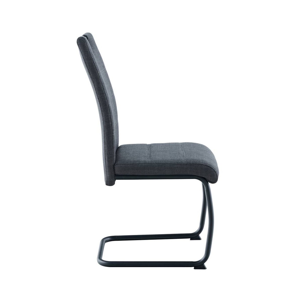 Freischwinger HARPER in Anthrazit mit Stoffbezug und Metallgestell B/H/T: 43 x 99 x 60 cm - Bild 3