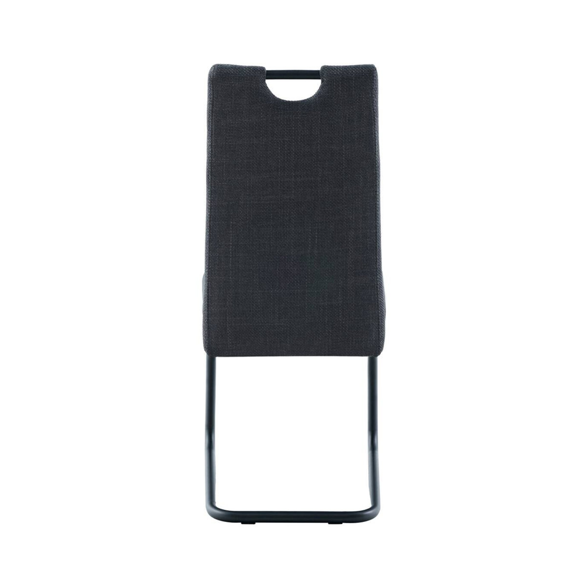 Freischwinger HARPER in Anthrazit mit Stoffbezug und Metallgestell B/H/T: 43 x 99 x 60 cm - Bild 4