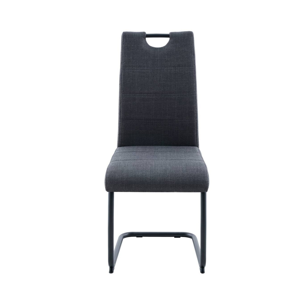 Freischwinger HARPER in Anthrazit mit Stoffbezug und Metallgestell B/H/T: 43 x 99 x 60 cm - Bild 5