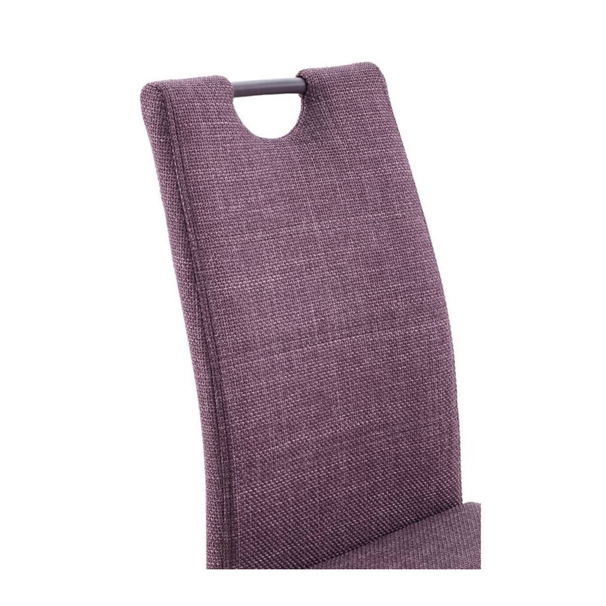 Freischwinger HARPER moderner Schwingstuhl aus Stoff und Metall in Rot und Rosa B/H/T: 43 x 99 x 60 cm - Bild 2
