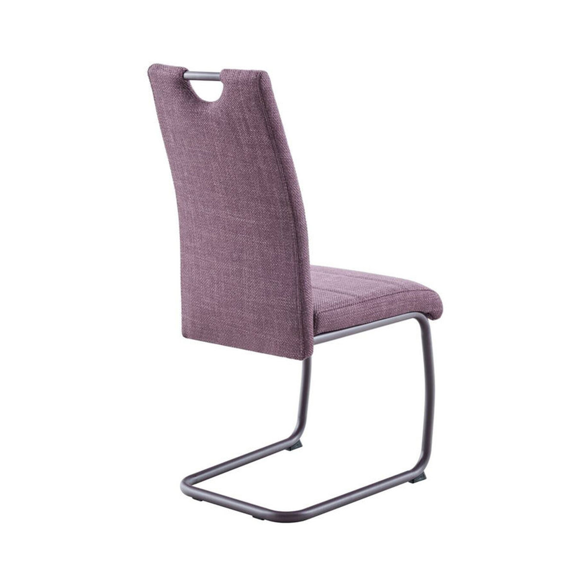 Freischwinger HARPER moderner Schwingstuhl aus Stoff und Metall in Rot und Rosa B/H/T: 43 x 99 x 60 cm - Bild 3