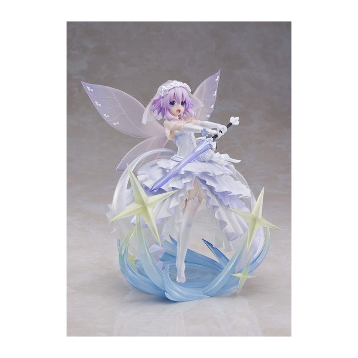 Frontier Works Hyperdimension Neptunia Little Purple Figur in OVA-Anzeigecode-Version, maßstabsgetreue lila Sammelfigur aus Kunststoff - Bild 1