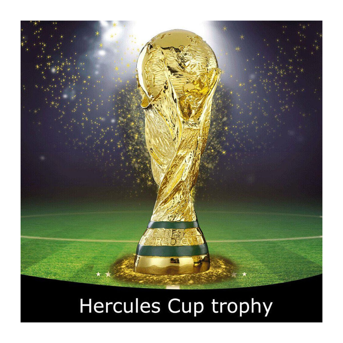 FrostFlora Herkules-Pokal FIFA Fußball-Weltmeisterschaft 2022 Dekorationsfigur in Gold aus Kunstharz und Metall, Höhe: 13 cm - Bild 9