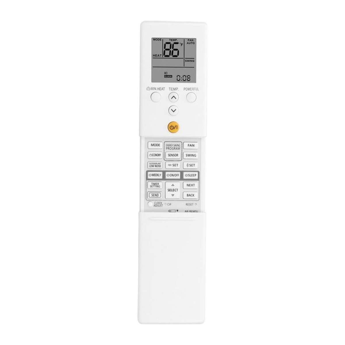 Fujitsu Ersatzfernbedienung für Klimaanlagen Modell AR REM1U ASU9RLS3Y ASU12RLS3Y ASU15RLS3 in Weiß - Bild 1