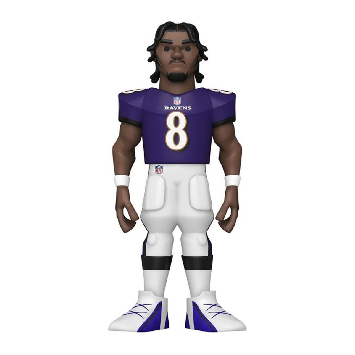 Funko Gold Lamar Jackson Ravens Figur in Gold und Lila - Bild 1