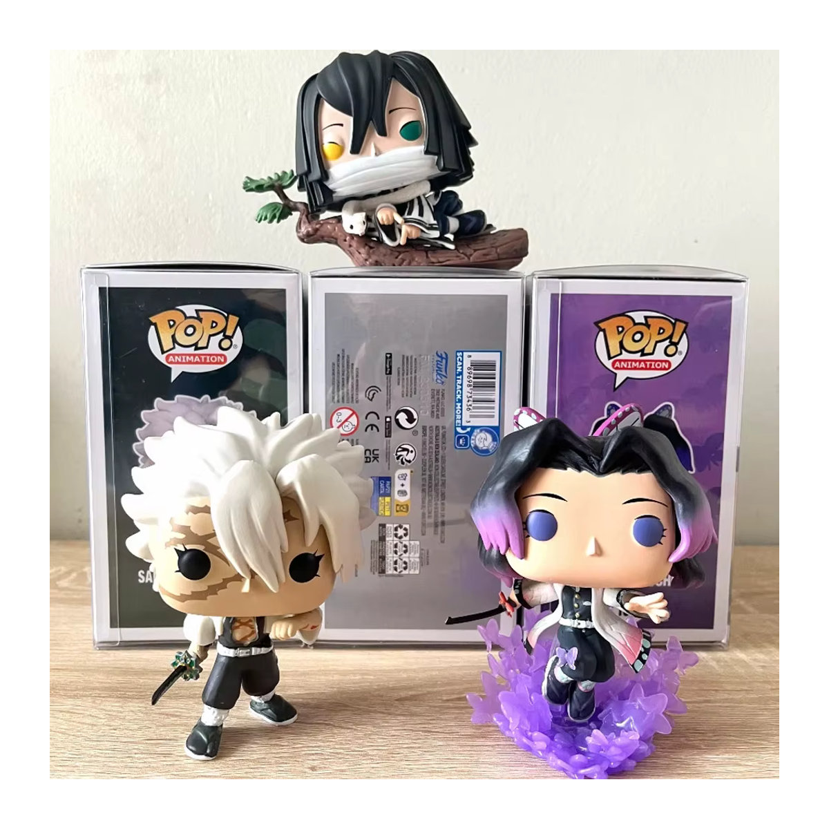 Funko Pop Actionfiguren Demon Slayer Shinobu Kocho und Obanai Iguro Set, mehrfarbig - Bild 1
