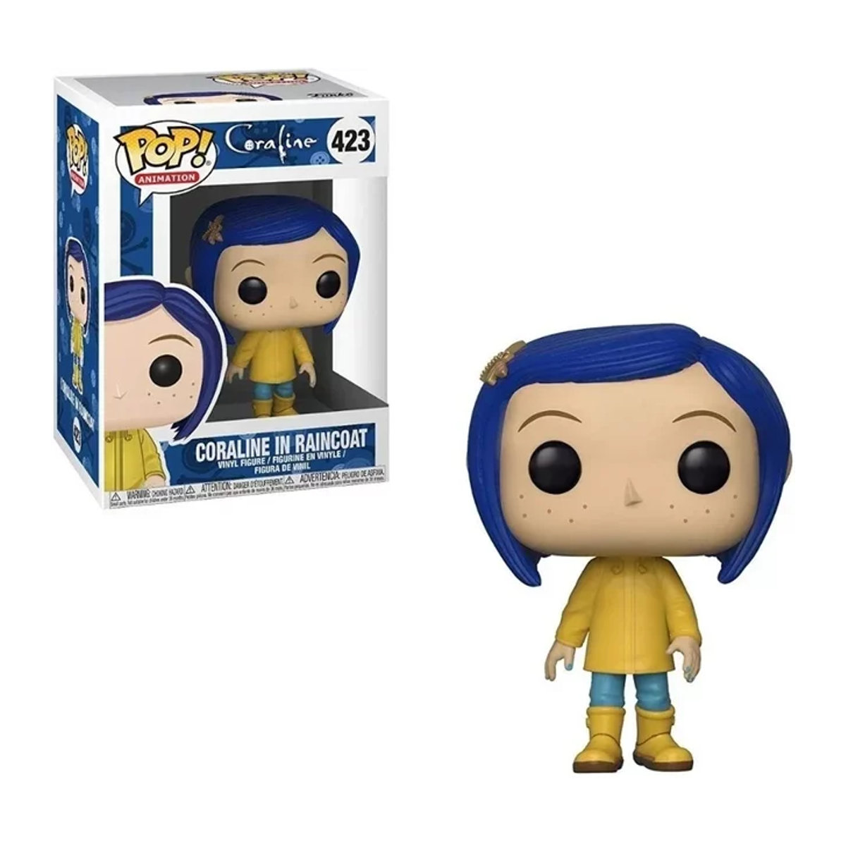 Funko Pop Coraline im Regenmantel 423 Mehrfarbige Vinyl-Figur - Bild 1