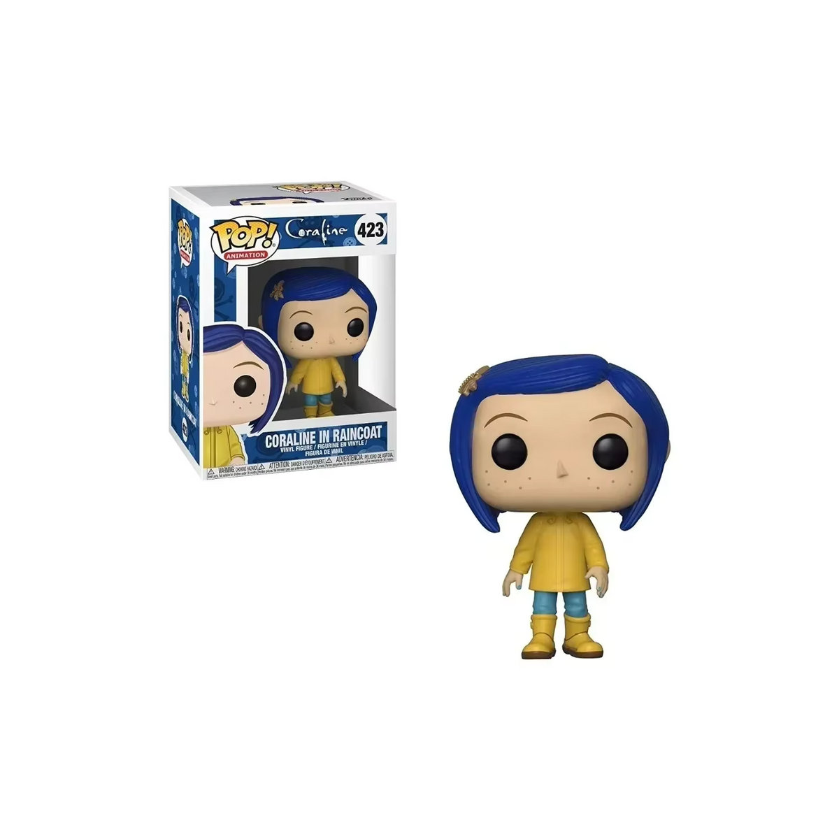 Funko Pop Coraline im Regenmantel 423 Mehrfarbige Vinyl-Figur - Bild 6
