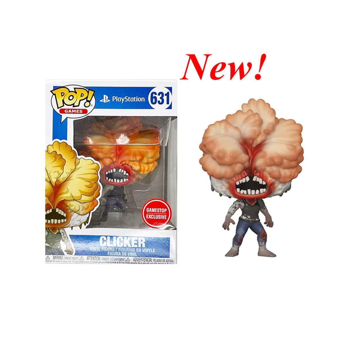 Funko Pop! The Last of Us Play Station Figuren Set Ellie und Clicker aus Kunststoff, mehrfarbig - Bild 1