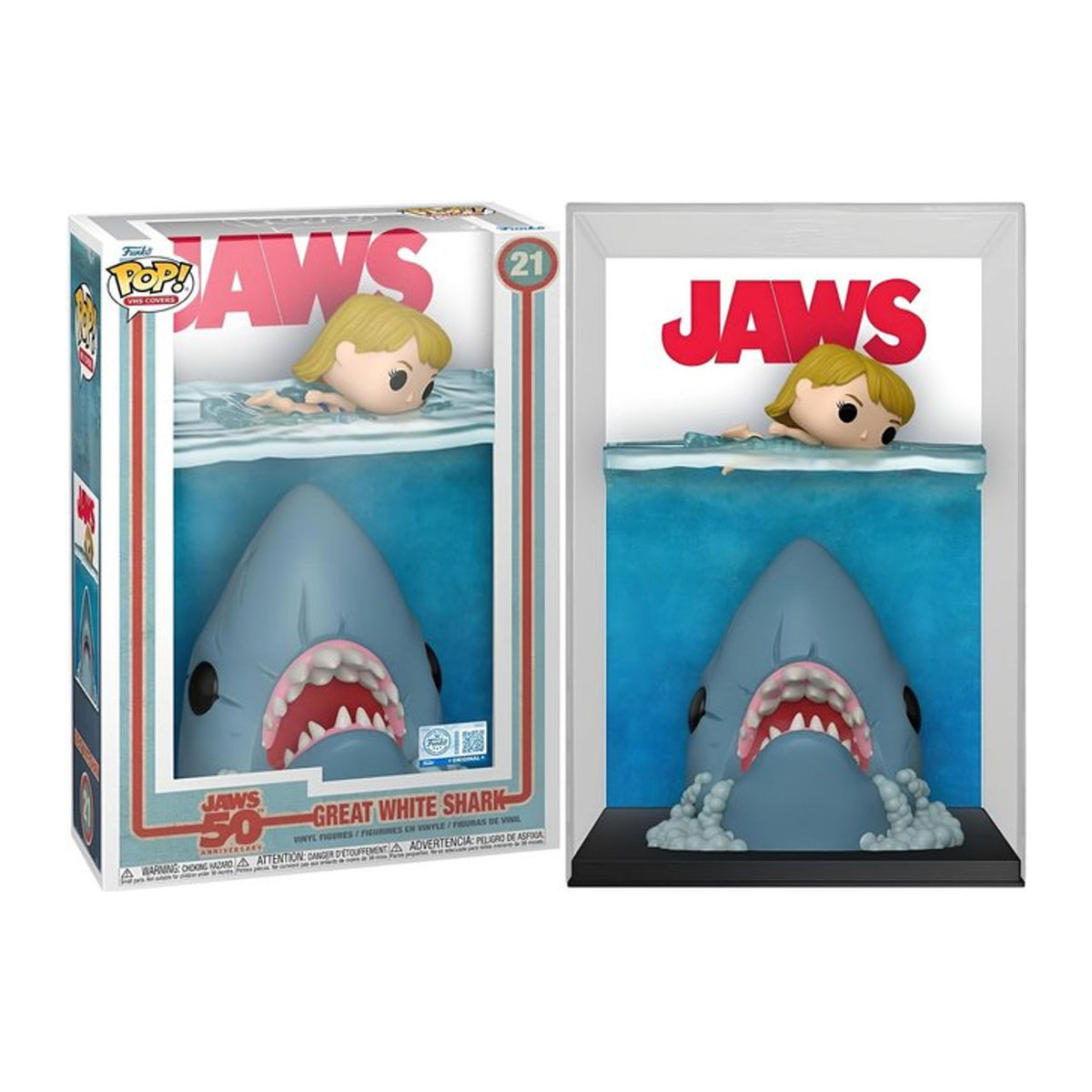 Funko POP VHS Covers Jaws 50th Anniversary Great Shark Dekoration mehrfarbig - Bild 1