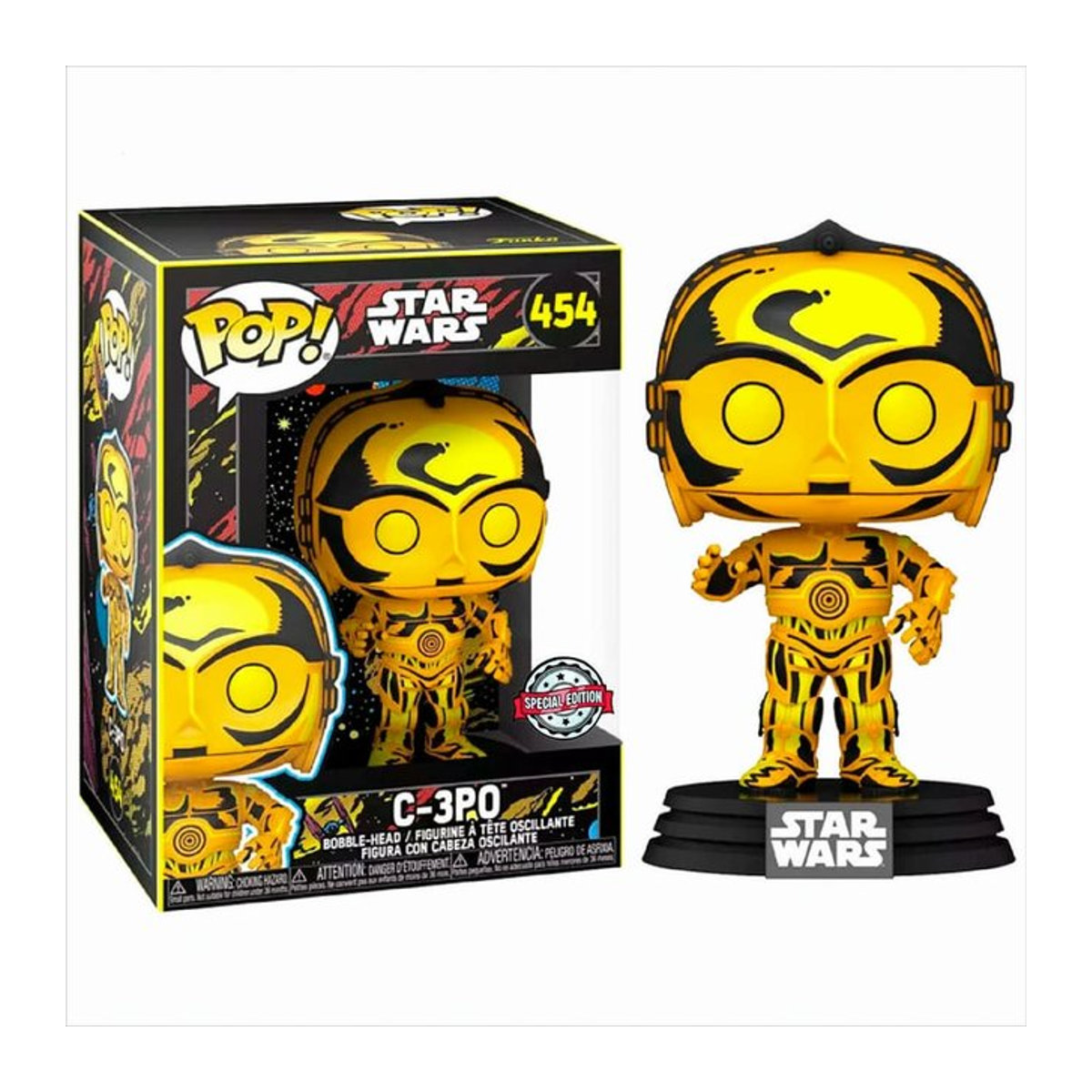 Funko Star Wars C-3PO Retro Series Pop Figur in Gelb aus Kunststoff - Bild 1
