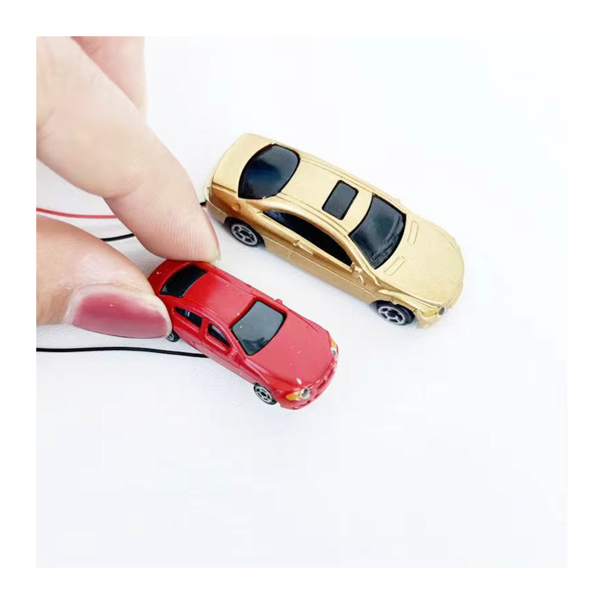 FunTrying LED Automodelle aus Kunststoff für Modellbau und Eisenbahn Dekoration, Mehrfarbig, 12 V - Bild 5