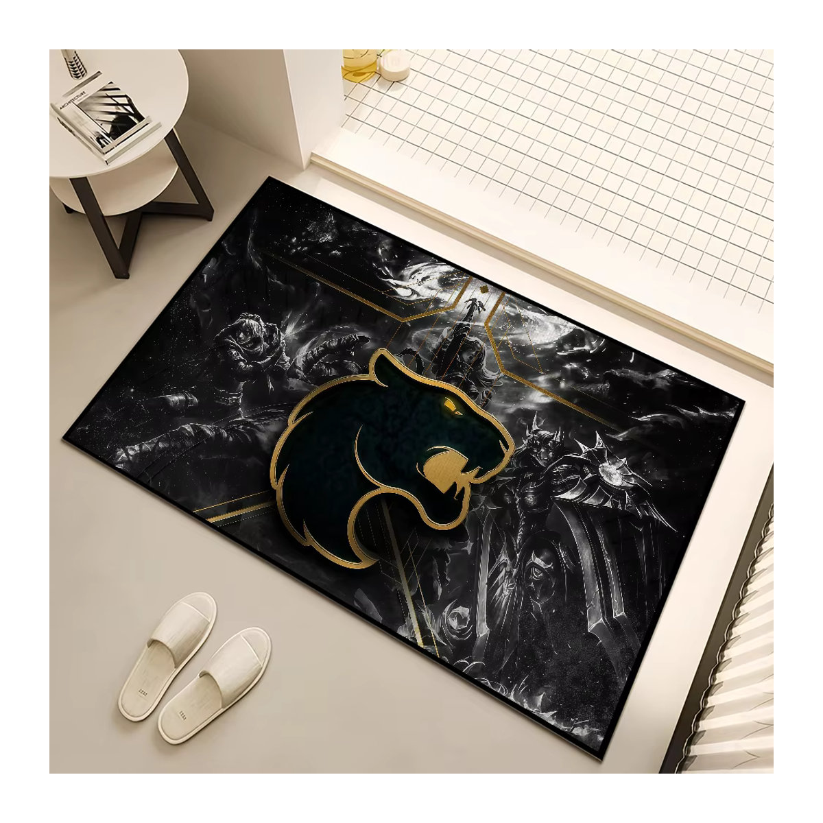 FURIA Esports Brasilien Logo Teppich Bodenmatte in Schwarz - Bild 5