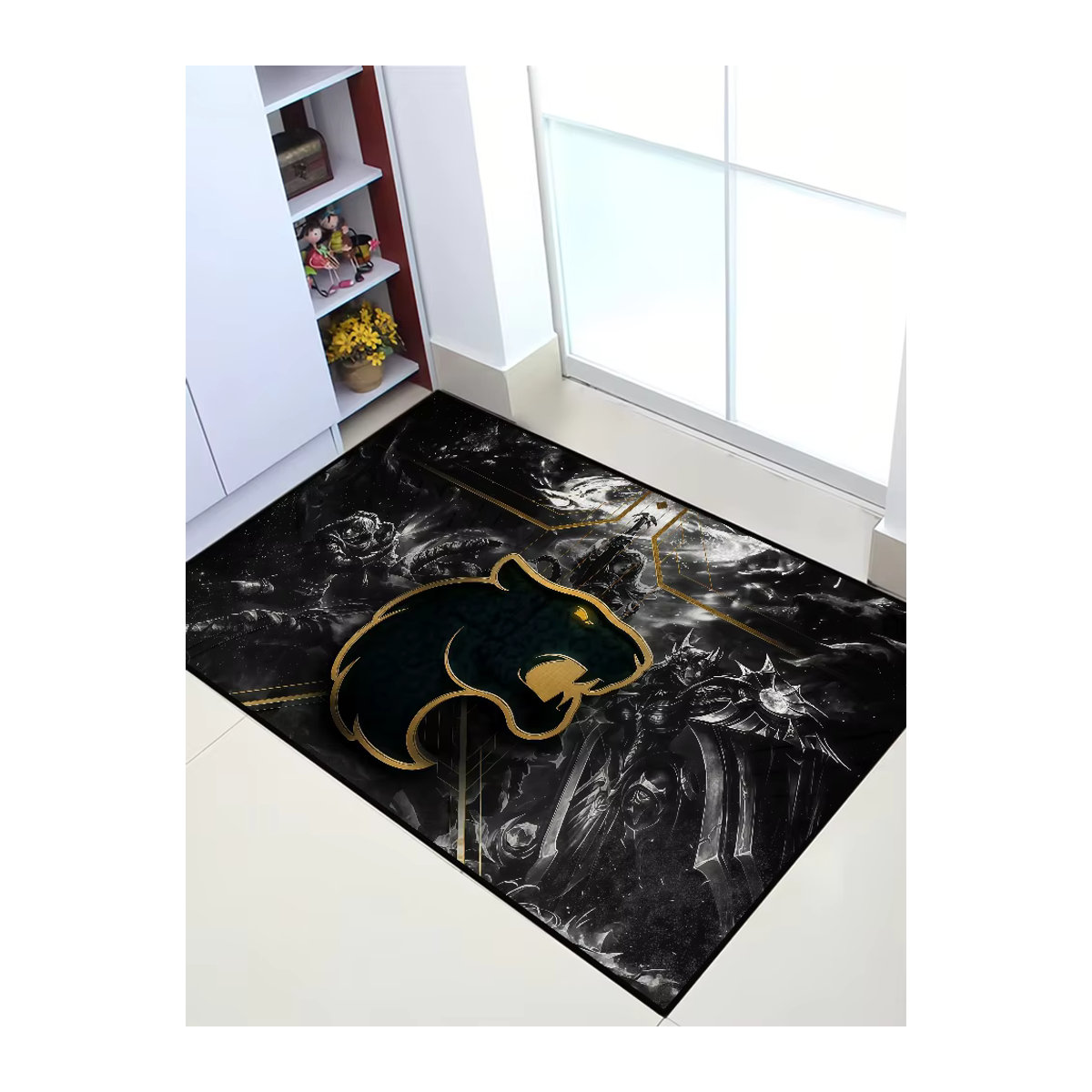 FURIA Esports Brasilien Logo Teppich Bodenmatte in Schwarz - Bild 7