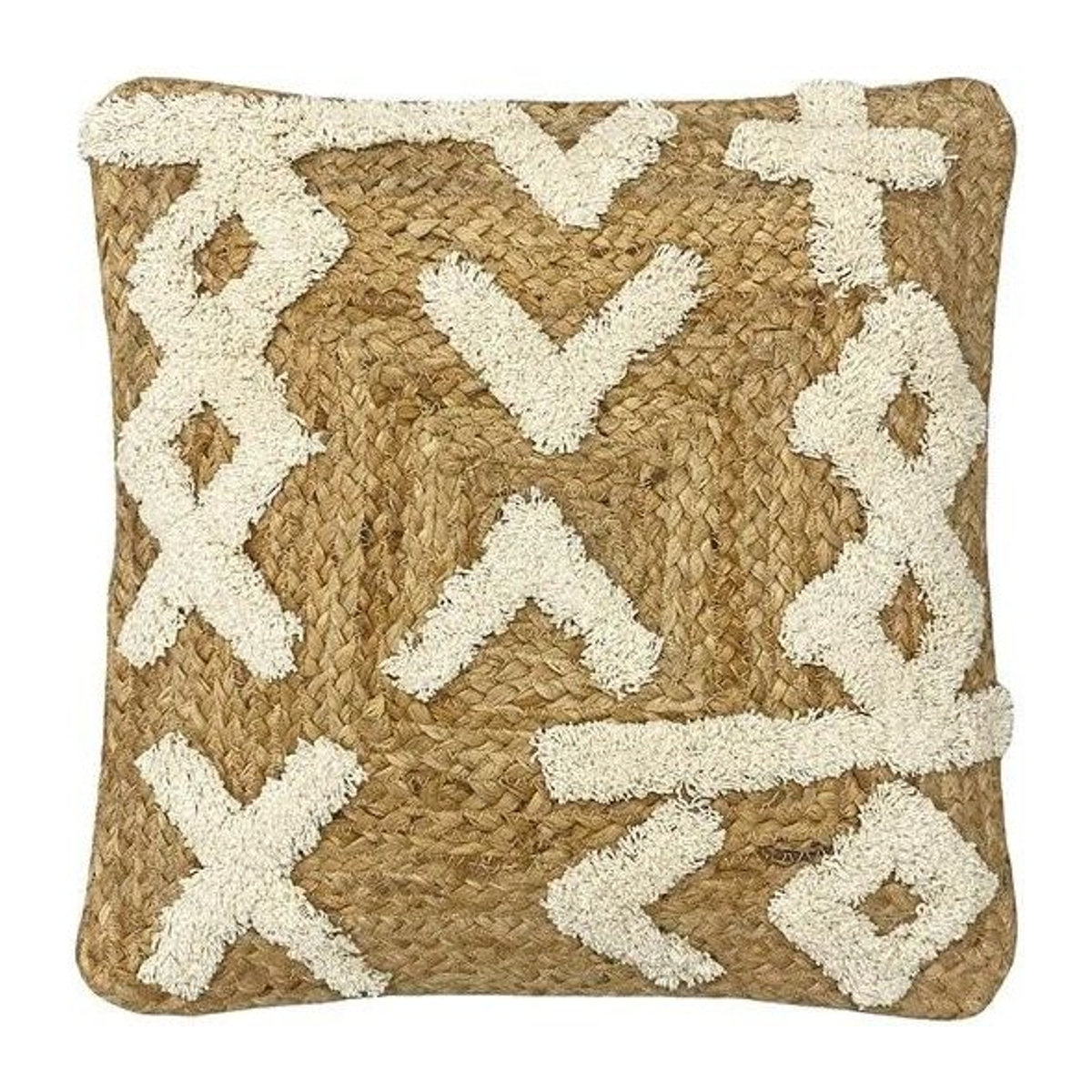 Furn Camfa Kissenbezug aus geflochtener Jute in Natur/Beige, One Size - Bild 1