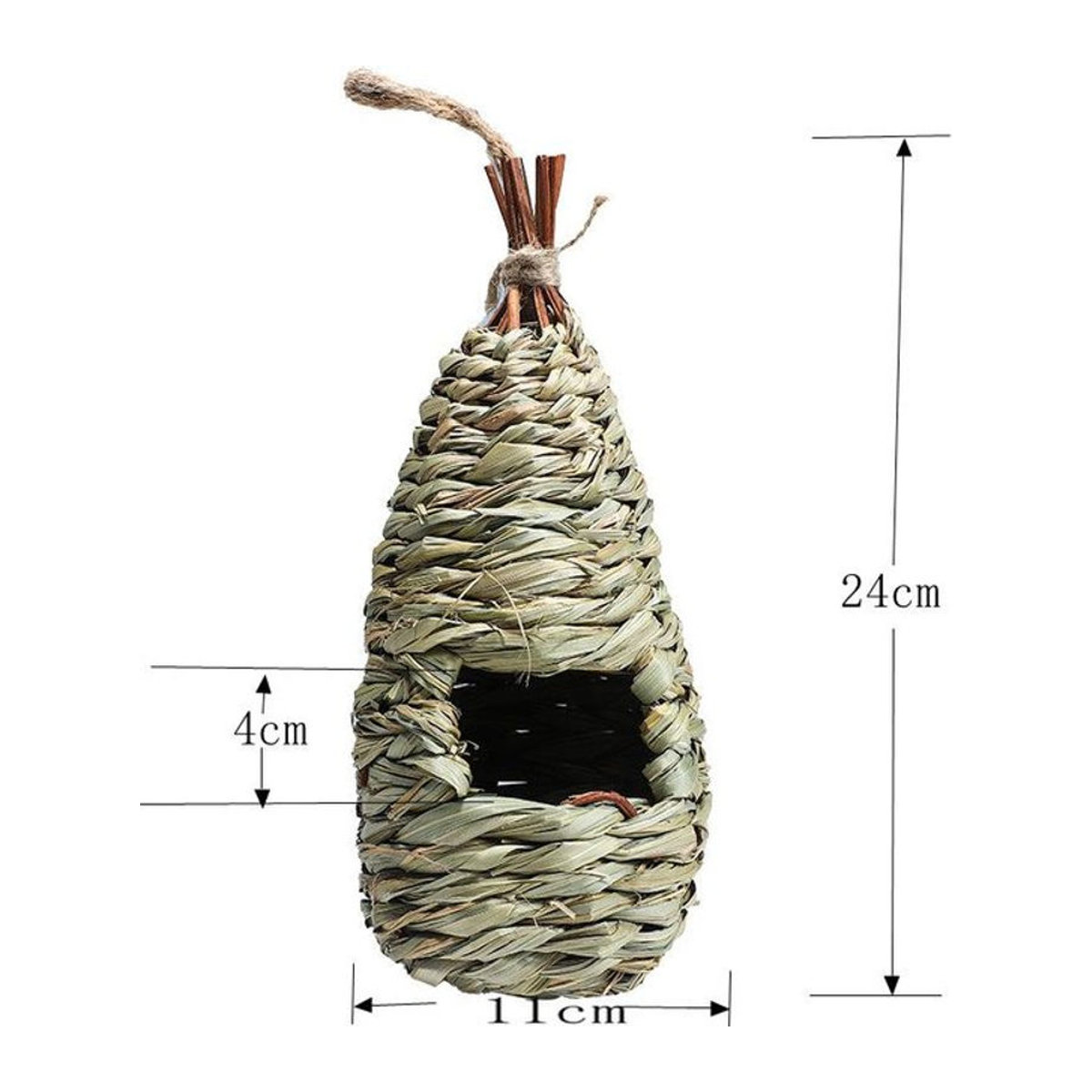 FurryFriends Store Strohgewebtes Wachtelnest aus Naturstroh als Nistkasten und Zuchtkasten für den Außenbereich - Bild 1