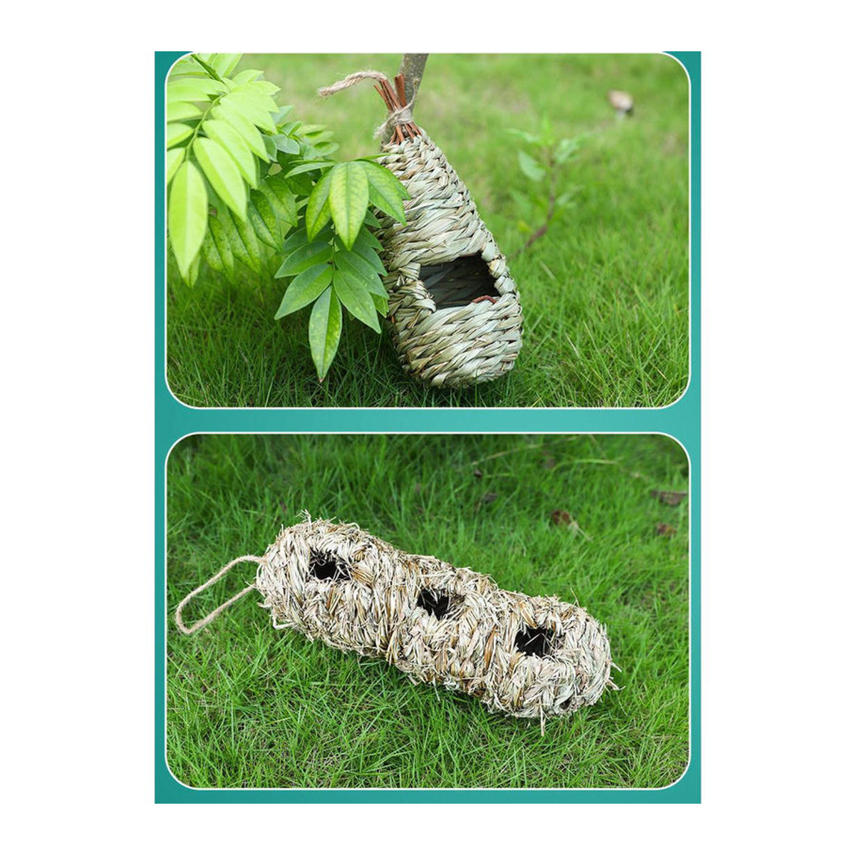 FurryFriends Store Strohgewebtes Wachtelnest aus Naturstroh als Nistkasten und Zuchtkasten für den Außenbereich - Bild 6