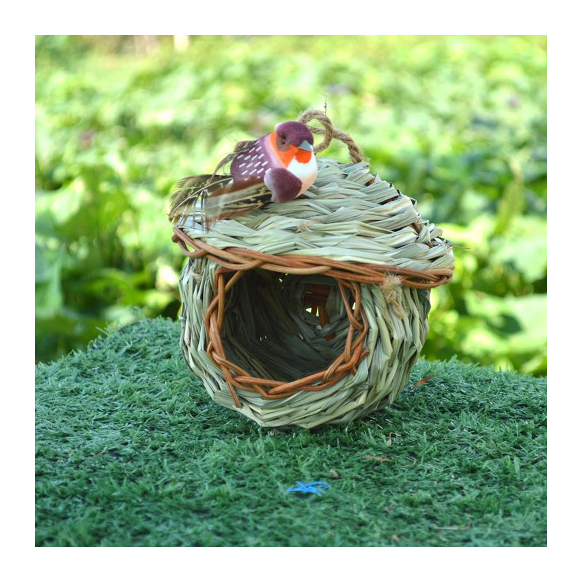 FurryFriends Store Strohgewebtes Wachtelnest aus Naturstroh als Nistkasten und Zuchtkasten für den Außenbereich - Bild 10