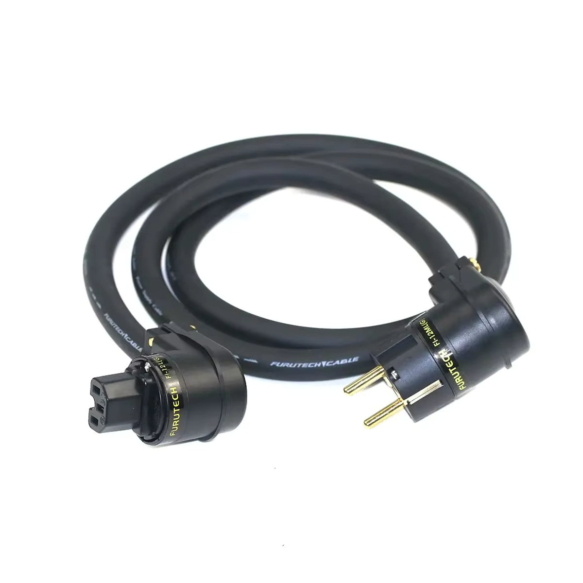 FURUTECH FP 314Ag-II Versilbertes HiFi-Audio-Stromkabel in Schwarz und Silber - Bild 1