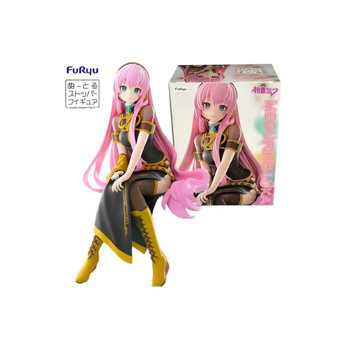 FuRyu Hatsune Miku Serie Megurine Luka Noodle Stopper Anime Actionfigur aus Kunststoff, mehrfarbig, Höhe: 15 cm - Bild 7