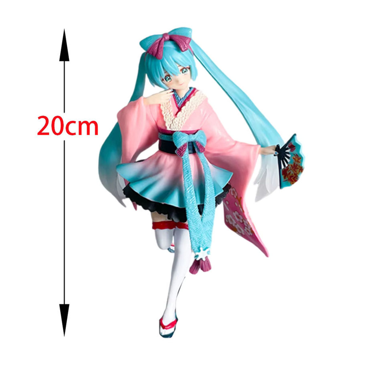 Furyu Hatsune Miku VOCALOID Noodle Stopper Action Figure mit floralem Design, mehrfarbig - Bild 3