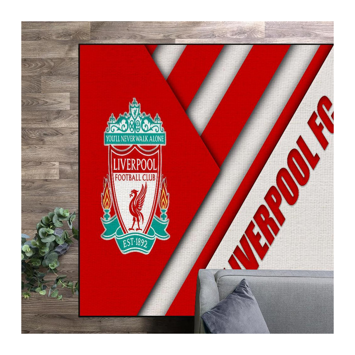 Fußmatte Liverpool Football Club Design für Wohnzimmer, Küche oder Schlafzimmer B/B: 80 x 120 cm - Bild 5