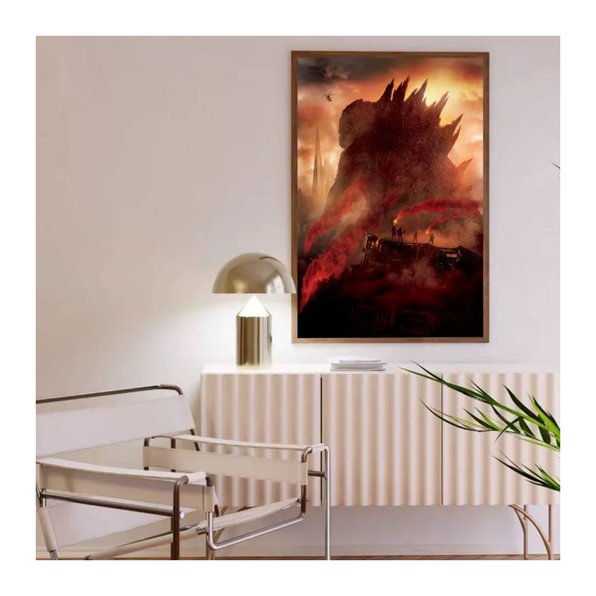G-GoDZilla 2014 Sci-Fi-Monster Filmplakat als Vintage Wandkunst aus Papier in verschiedenen Formaten für dein Zimmer oder Büro - Bild 5