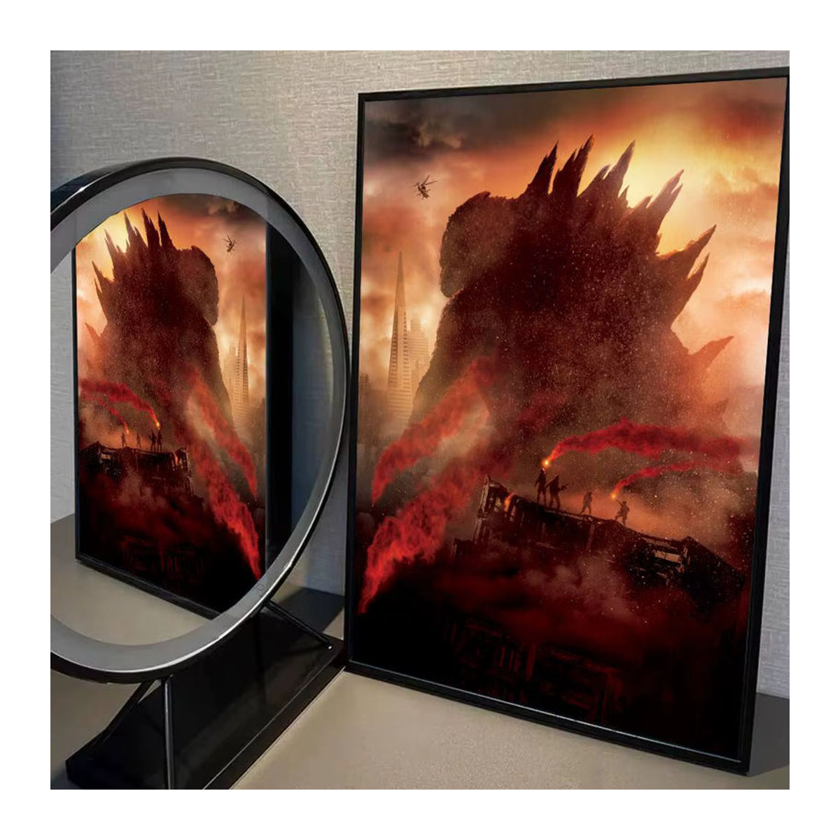 G-GoDZilla 2014 Sci-Fi-Monster Filmplakat als Vintage Wandkunst aus Papier in verschiedenen Formaten für dein Zimmer oder Büro - Bild 6