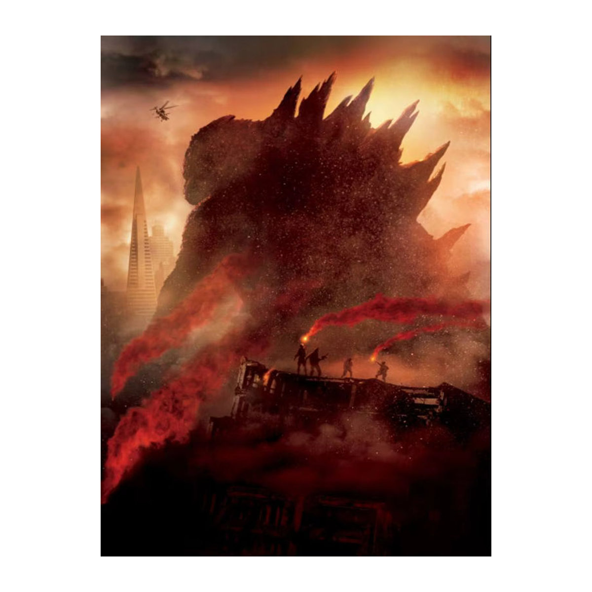 G-GoDZilla 2014 Sci-Fi-Monster Filmplakat als Vintage Wandkunst aus Papier in verschiedenen Formaten für dein Zimmer oder Büro - Bild 7