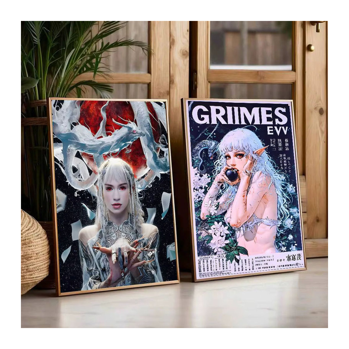 G-Grimes SINGER Poster-Kunst Porträt als mehrfarbiger Kunstdruck auf Papier für deine Wanddekoration - Bild 3