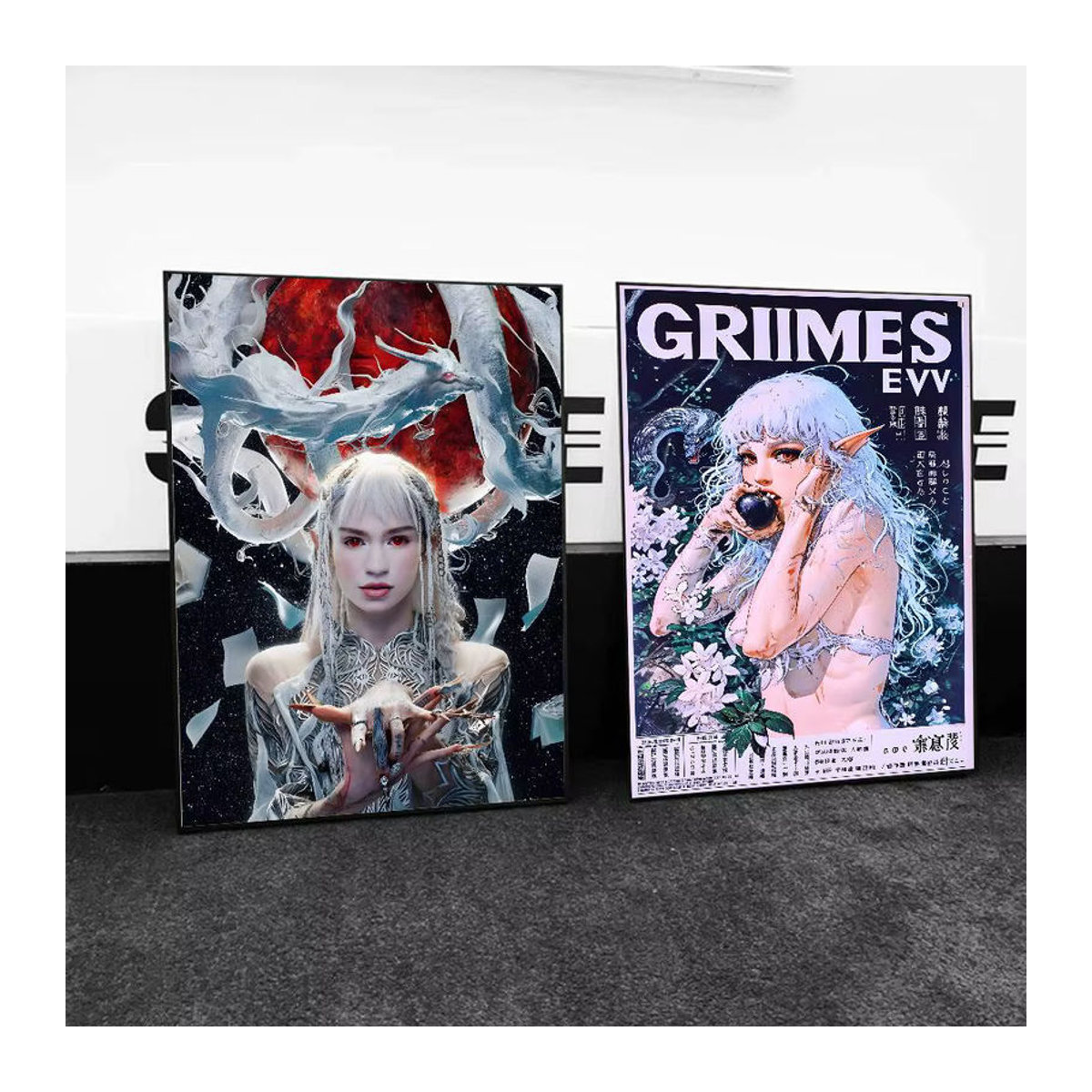 G-Grimes SINGER Poster-Kunst Porträt als mehrfarbiger Kunstdruck auf Papier für deine Wanddekoration - Bild 5
