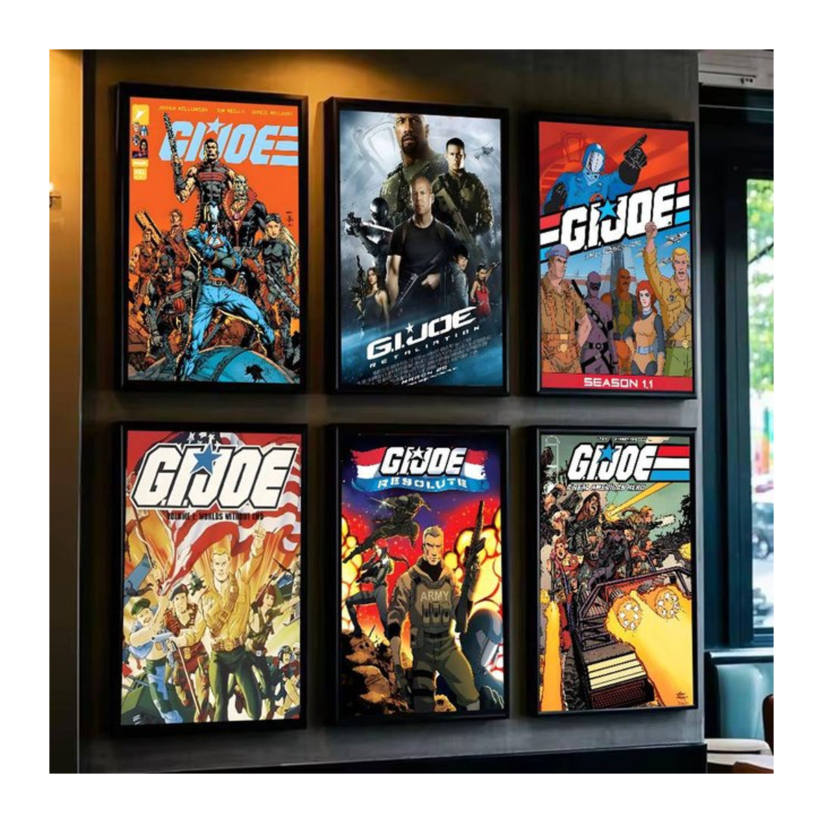 G.I. Joe Wandposter selbstklebend aus wasserfestem Papier, mehrfarbig, rechteckig - Bild 1