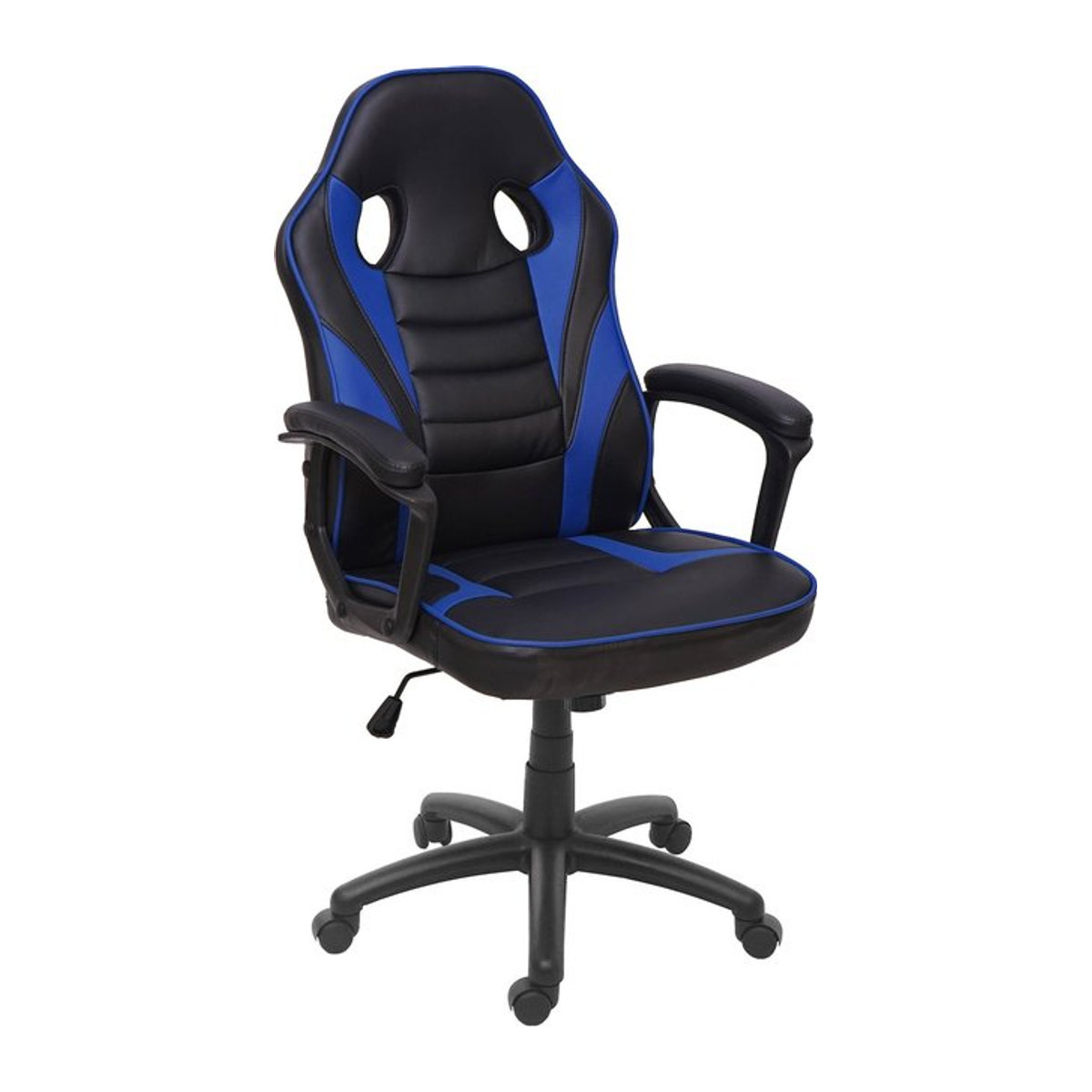 Gaming-Bürostuhl MCW-F59 Racing-Chair aus Kunstleder in Schwarz/Blau - Bild 1