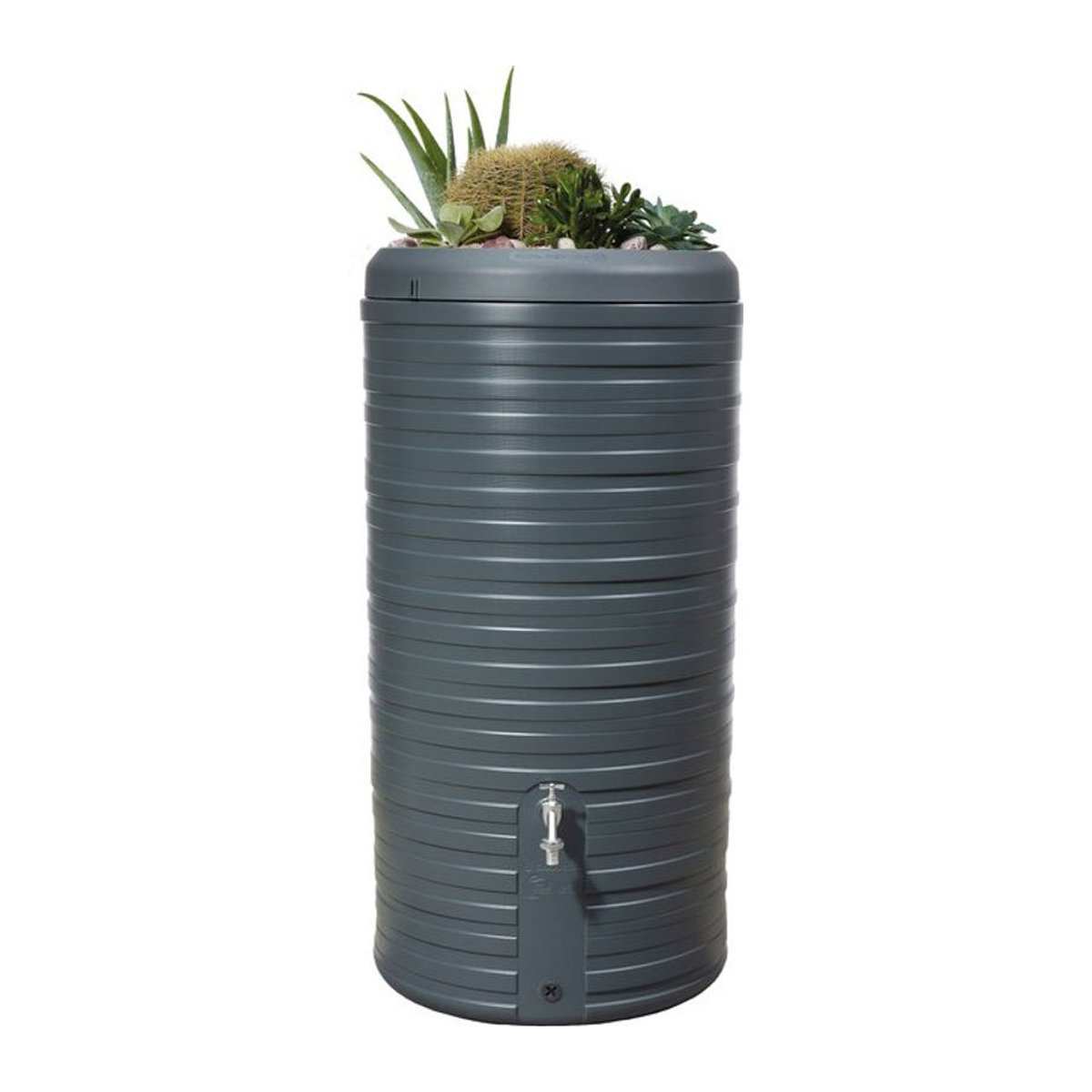 Garantia Nordic 2in1 Regenspeicher 300 Liter mit Pflanzschale in Grau - Bild 1