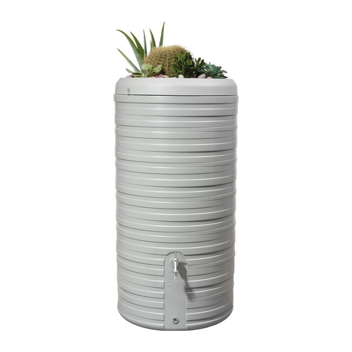 Garantia Nordic 2in1 Regenspeicher 300 Liter mit Pflanzschale in Grau - Bild 1