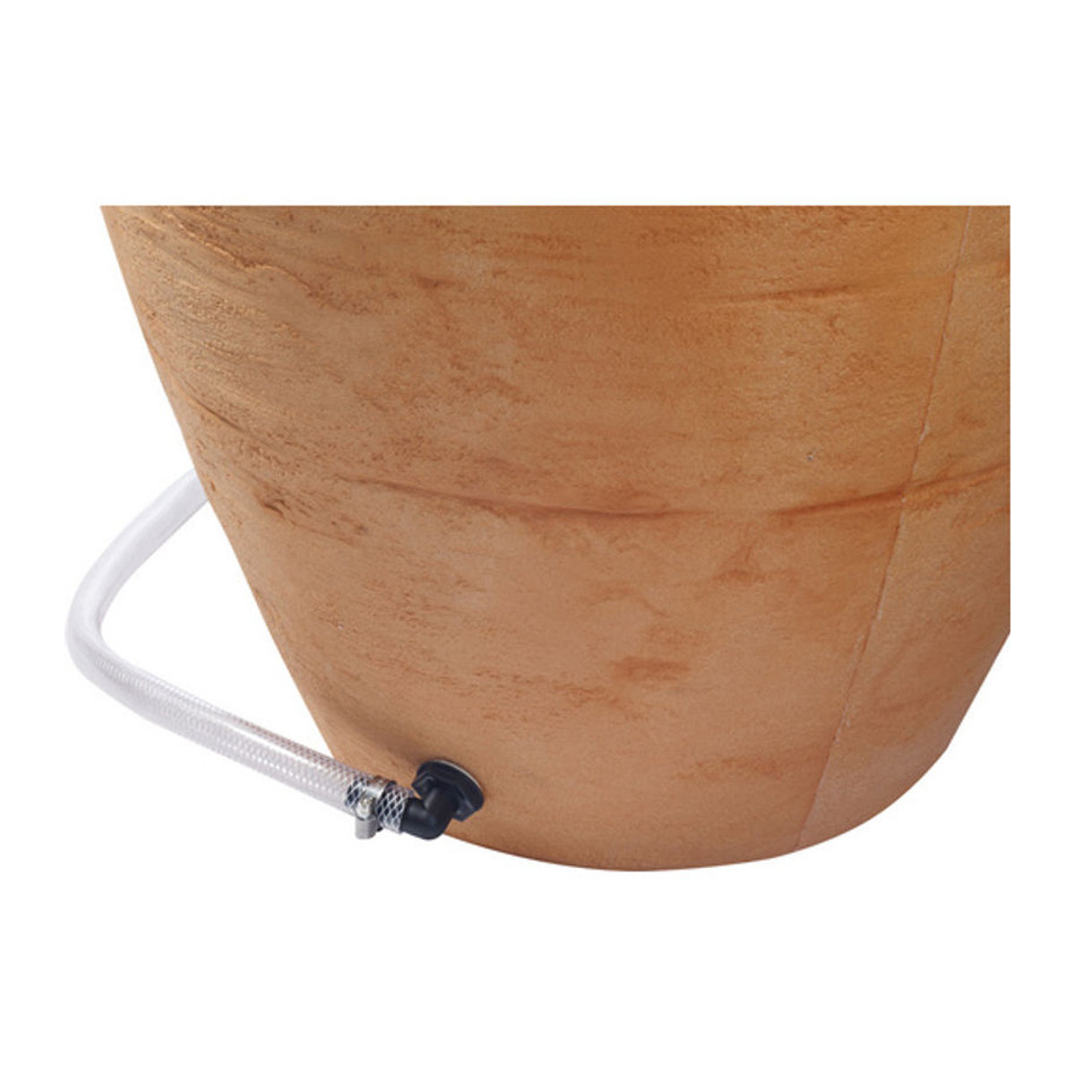 GARANTIA Regenspeicher Antik Amphore mit integrierter Pflanzschale, 360 l, rund, orange - Bild 4