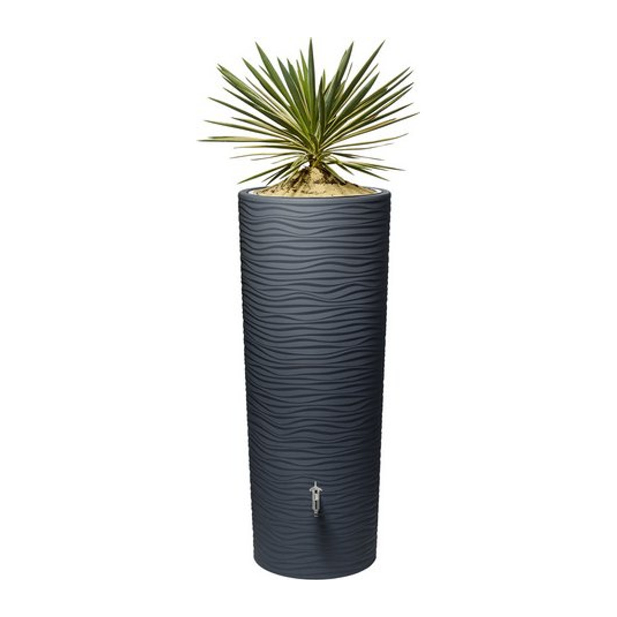 Garantia Regenspeicher Natura 2in1 mit integrierter Pflanzschale 350 Liter Graphite Grey - Bild 1