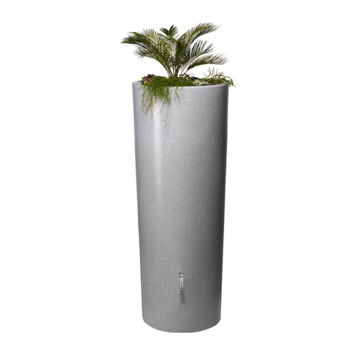 Garantia Regenspeicher Stone 2in1 mit integrierter Pflanzschale 350 Liter in Lava und Silver - Bild 2