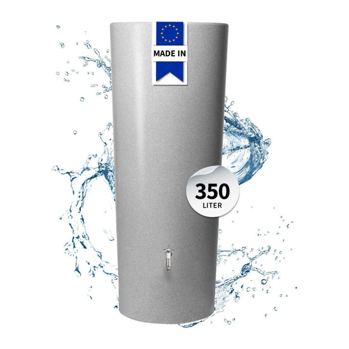 Garantia Regenspeicher Stone 2in1 mit integrierter Pflanzschale 350 Liter in Lava und Silver - Bild 3