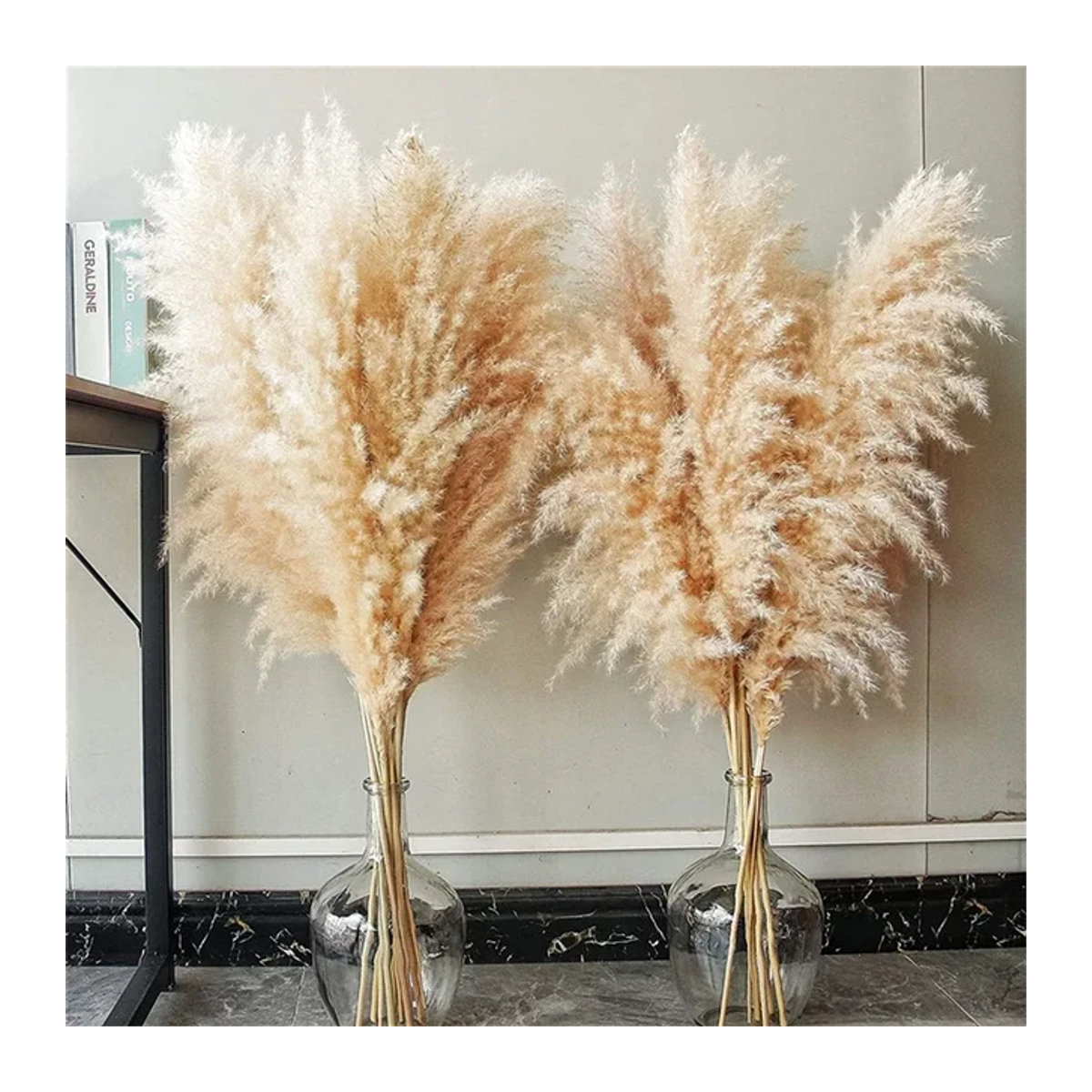 GARCIA Pampasgras Bouquet aus Trockenblumen in Beige und Braun für deine Boho-Dekoration oder Hochzeitsdekoration, Höhe: 80–120 cm - Bild 1