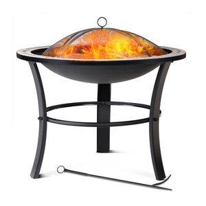 Gardebruk Feuerschale Fuego Mosaik aus Stahl in Schwarz mit Durchmesser: 76 cm