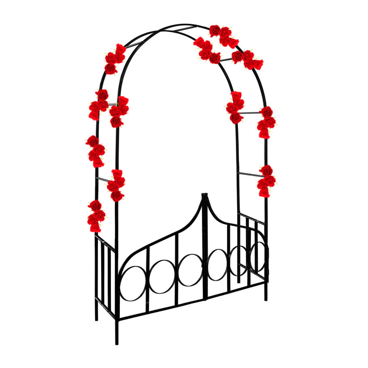 Gardebruk® Rosenbogen aus Metall in Schwarz, freistehend, H x B x T: 240 x 140 x 40 cm - Bild 2