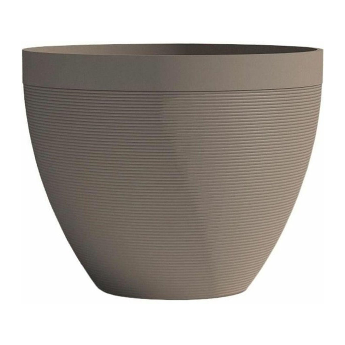 GARDEN ID Blumentopf Green Care Impact aus Kunststoff in Taupe Meliert B: 30 cm, T: 26 cm - Bild 1