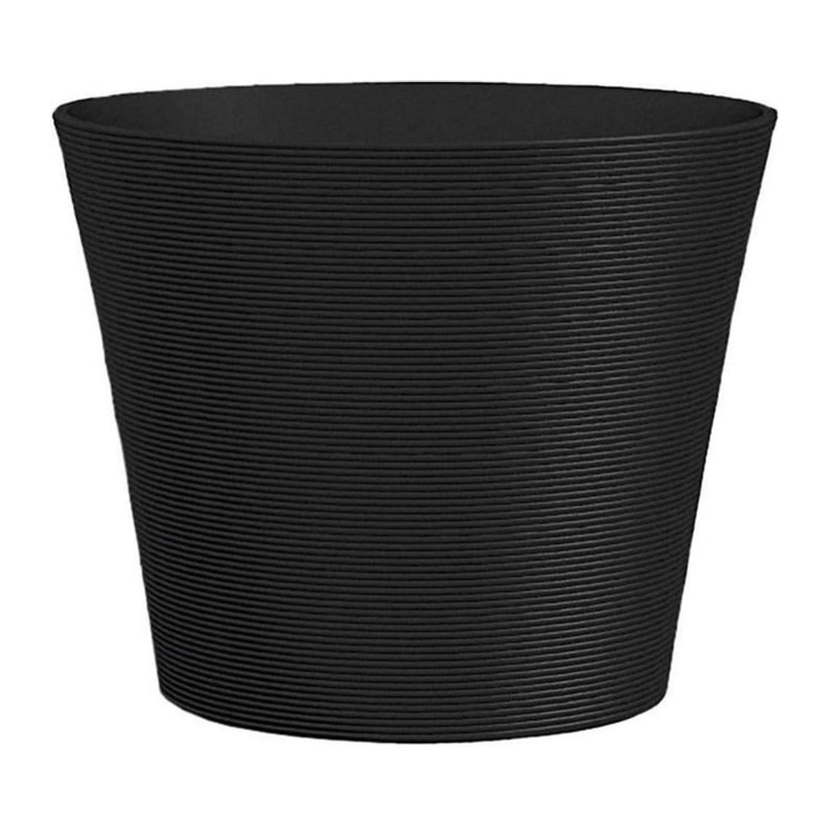 GARDEN ID Blumentopf Green Care Sense in Schwarz-Anthrazit, UV- und frostbeständig, 100 % recycelt, Durchmesser: 50 cm, Höhe: 41 cm - Bild 1